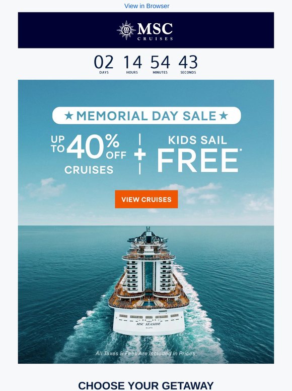 Time’s Running Out! Save up to 40% With Our Memorial Day Sale