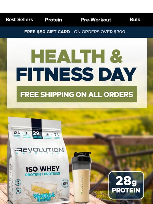 Fuel Better This Health & Fitness Day 🏋️‍♂️ ISO Whey Is Waiting