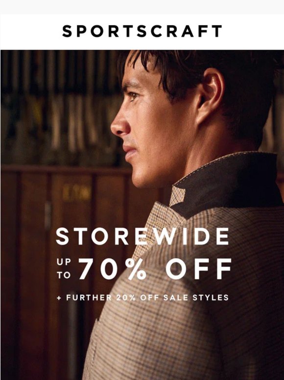 Storewide Sale Now On