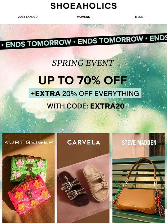 Now Or Never 👀 Extra 20% Off Ends Soon.