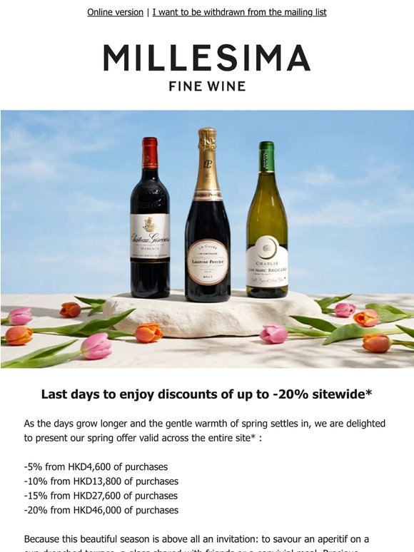 Last days! Up to -20% off sitewide*