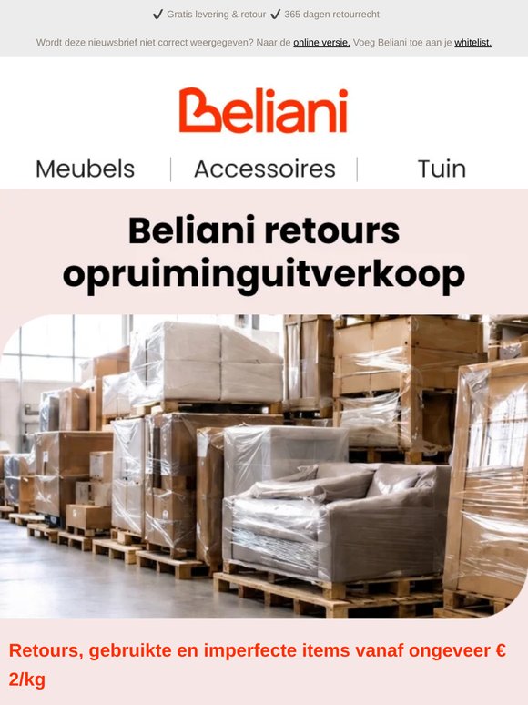Bulk uitverkoop van retourproducten 🤑