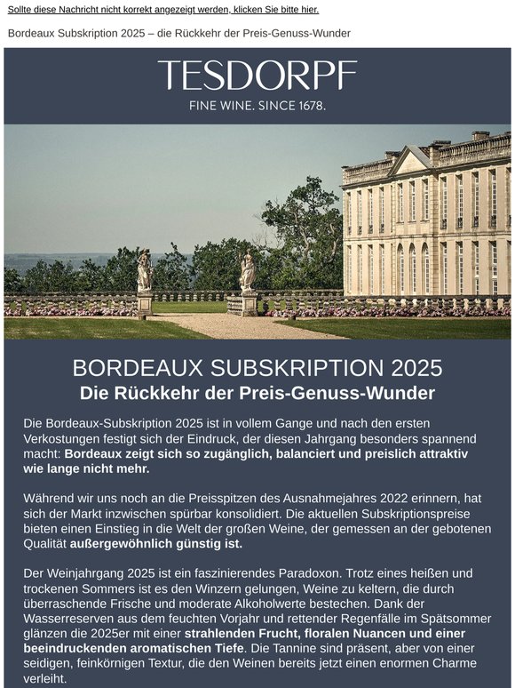 Bordeaux Subskription 2025