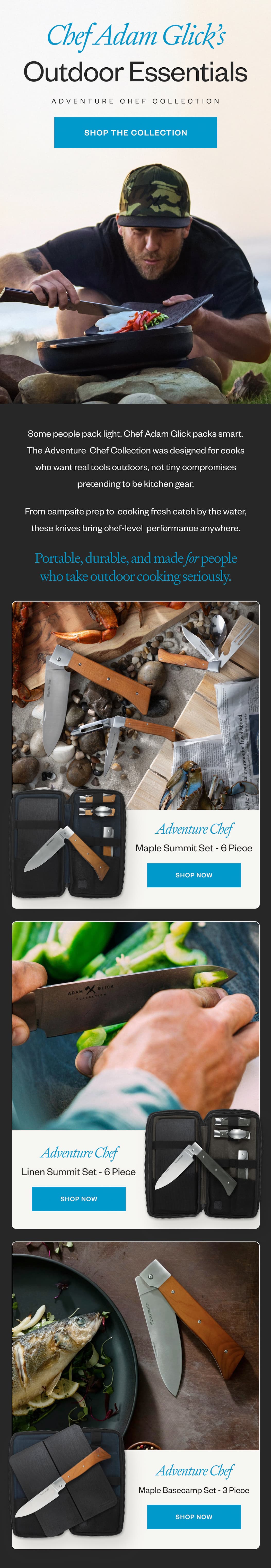 Chef Adam Glick's Outdoor Essentials