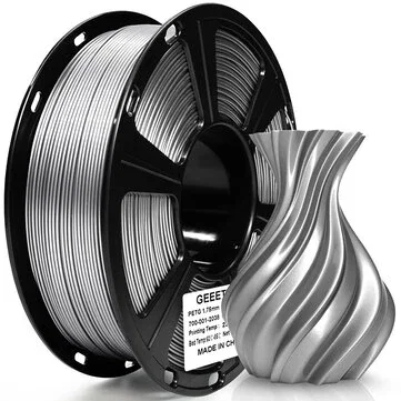 [EU Direct]Geeetech Metal PETG 3D Printer Filament 1.75mm 1kg Metallic Finish ±0.02mm Clog Free Bubble Free Tangles Frees for 3D Printing
