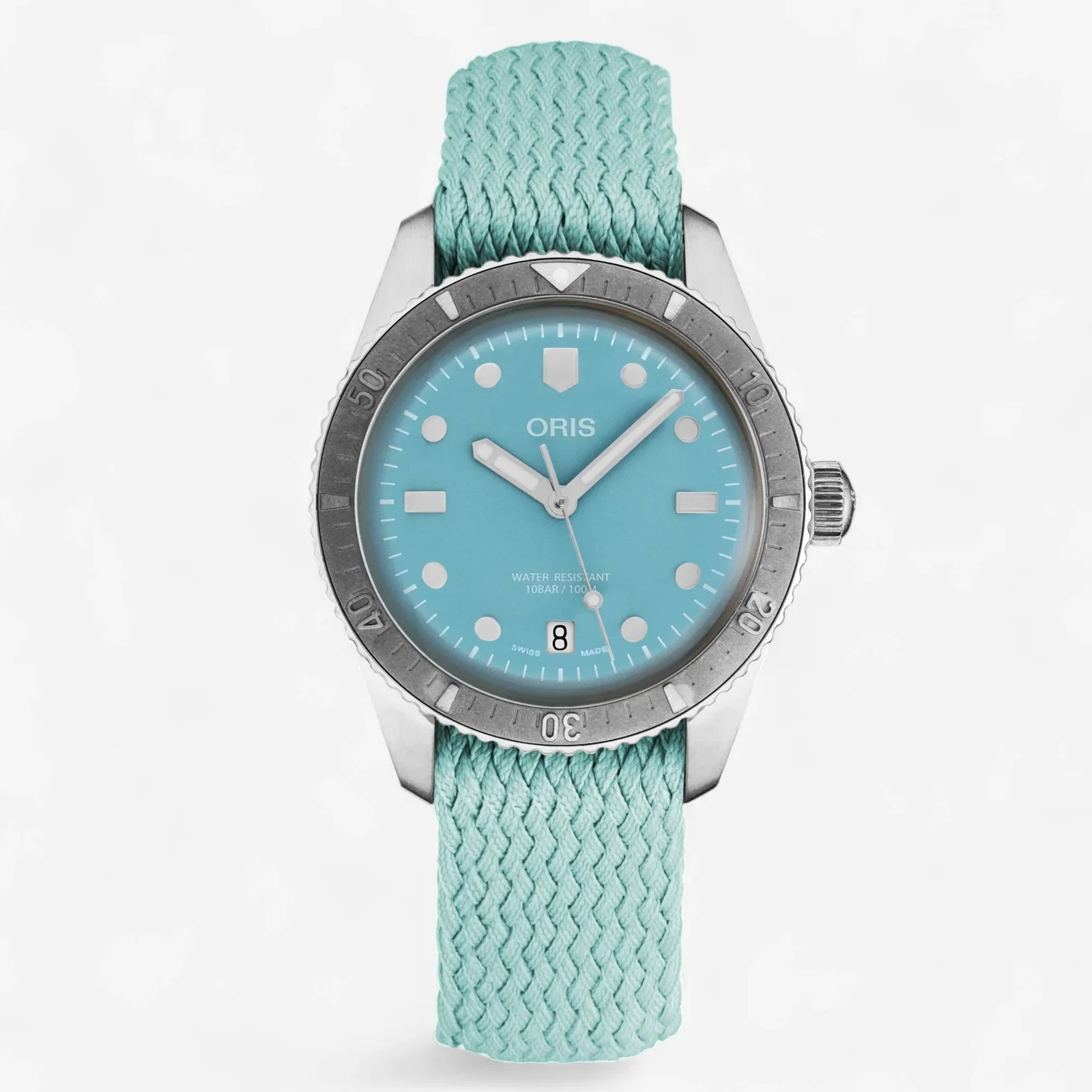 Image of Oris Divers Sixty-Five Stainless Steel Automatic Ladies Watch 73377714055LS
