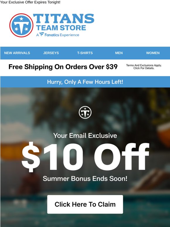 ⏰ Hurry! Your Email Exclusive $10 Bonus Ends Soon