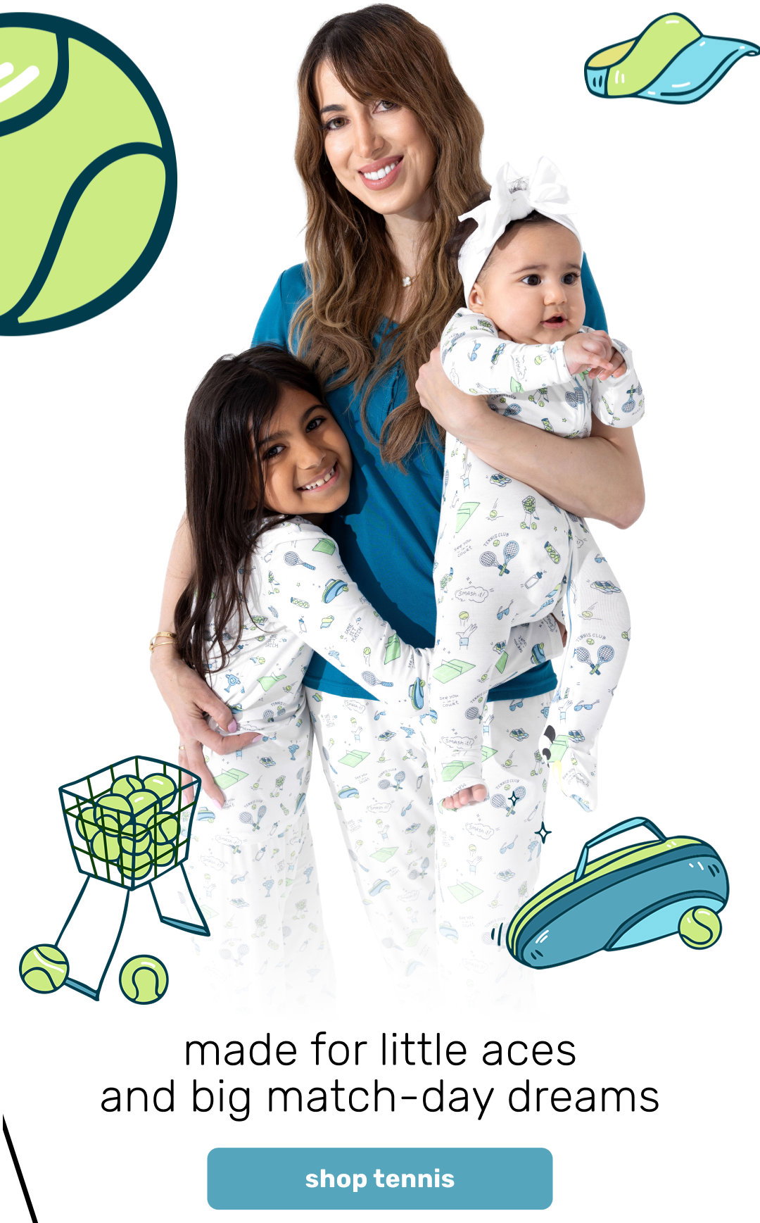 tennis mommy and me matching 