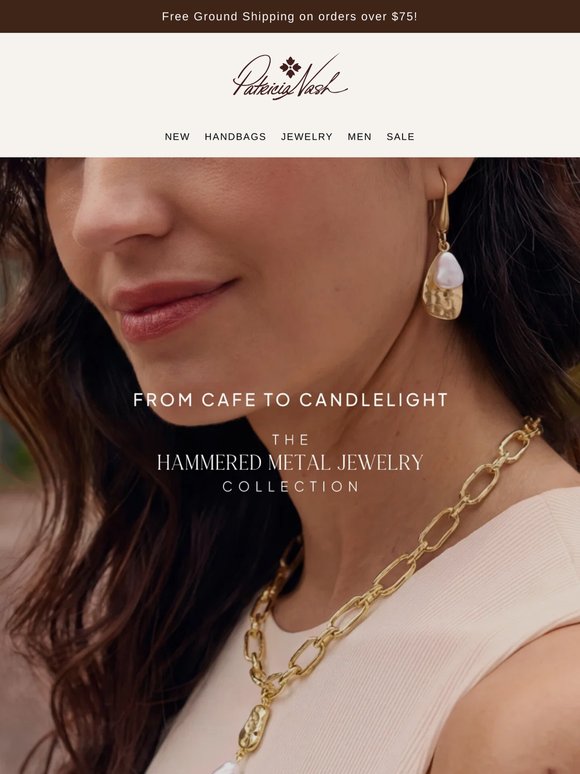 Artisanal Detail, Elevated Style - Discover the Hammered Metal Jewelry Collection