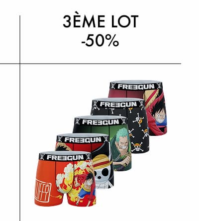Lot de 5 boxers homme One piece