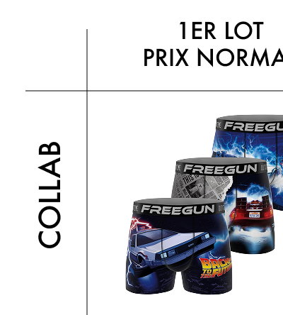 Lot de 3 Boxers Microfibre homme Retour Vers Le Futur Imprimé | FREEGUN
