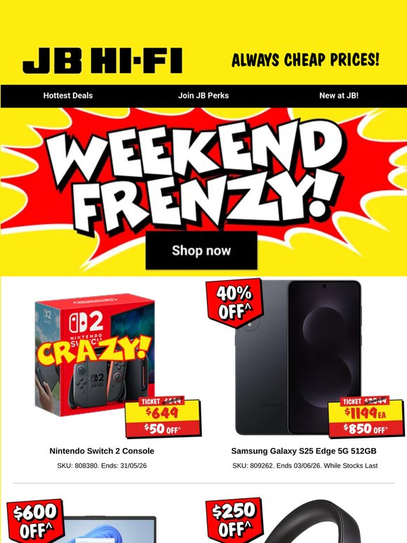 Get Ready for Weekend Frenzy 💥