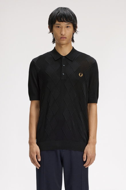 Chemise en tricot et pointelle