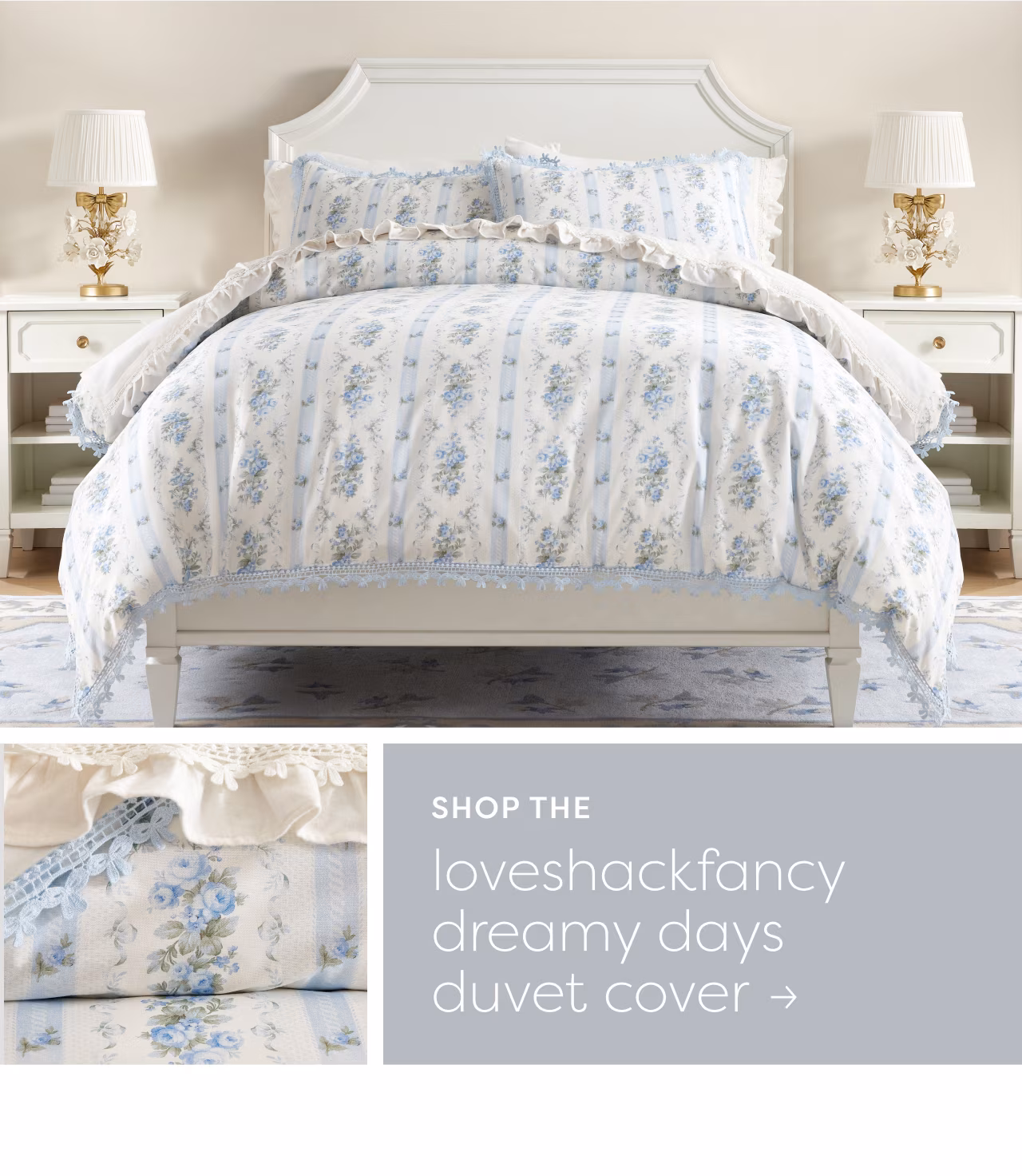 Loveshackfancy dreamy days duvet cover