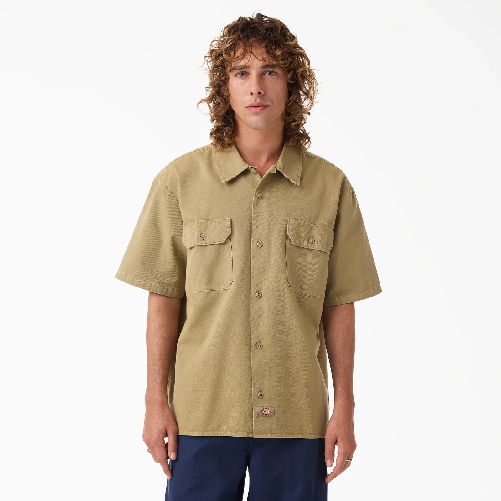 Image of Worn In Solid Work Shirt