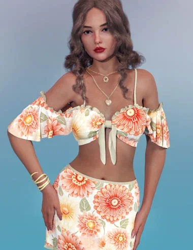 Illusion Textures for dForce Calyra Outfit for Genesis 9 Feminine