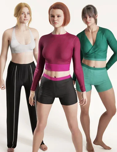 dForce 7-in-1 Sport Wear Wardrobe 1 for Genesis 9