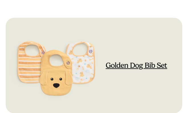 Shop Golden Dog Bib Set