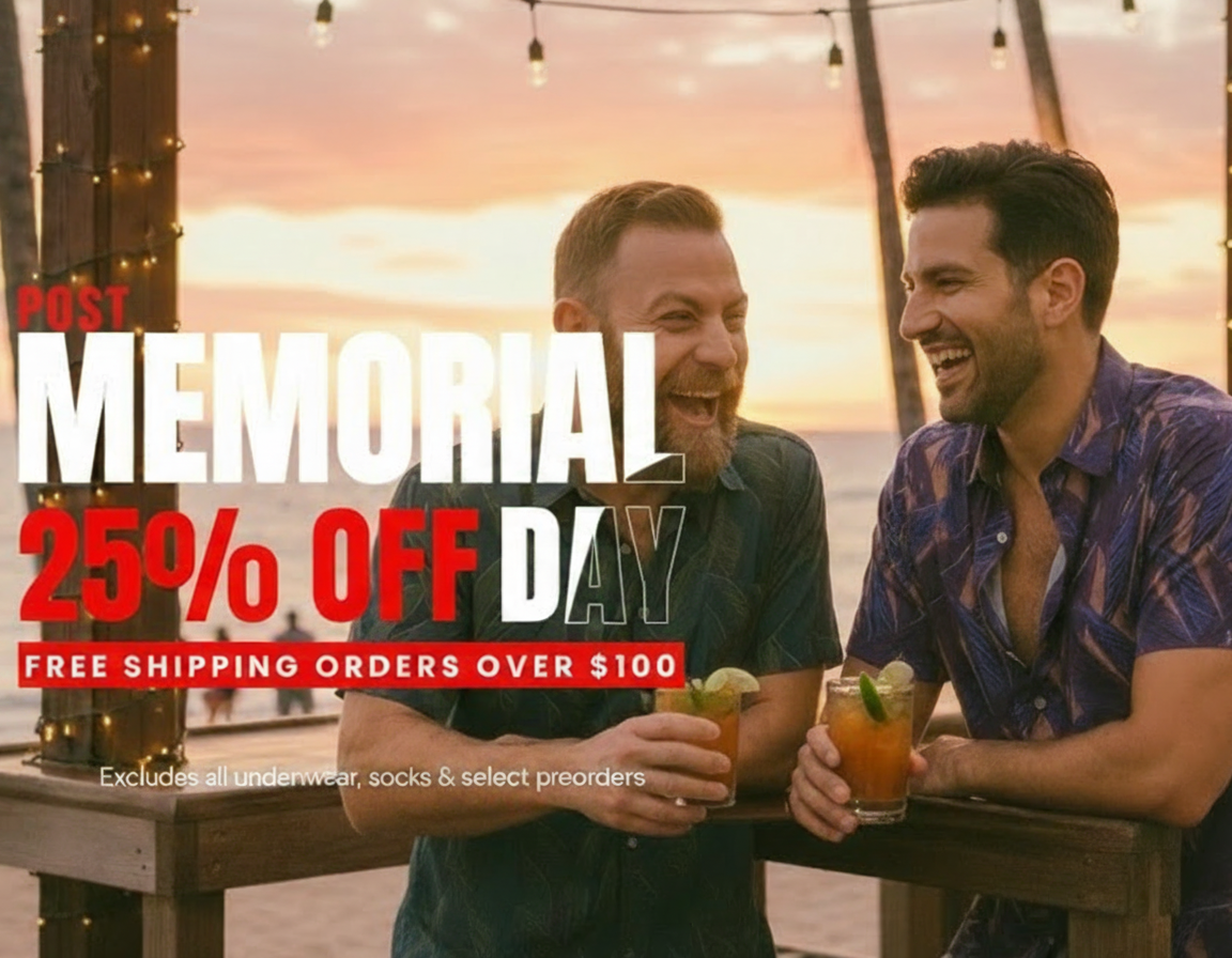 Post Memorial Day sale: 25% off, free shipping over $100.