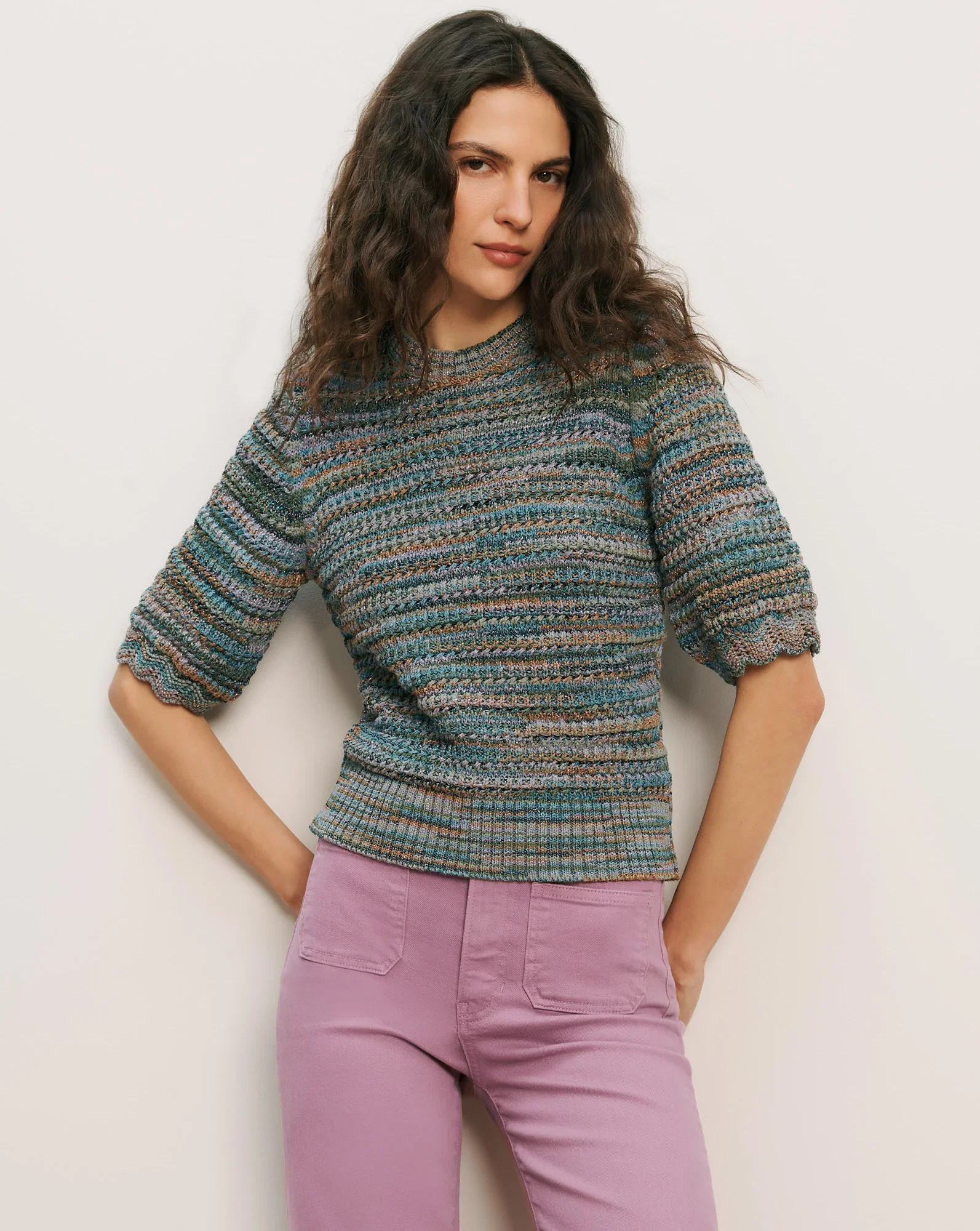 Image of Merivale Half-Sleeve Sweater