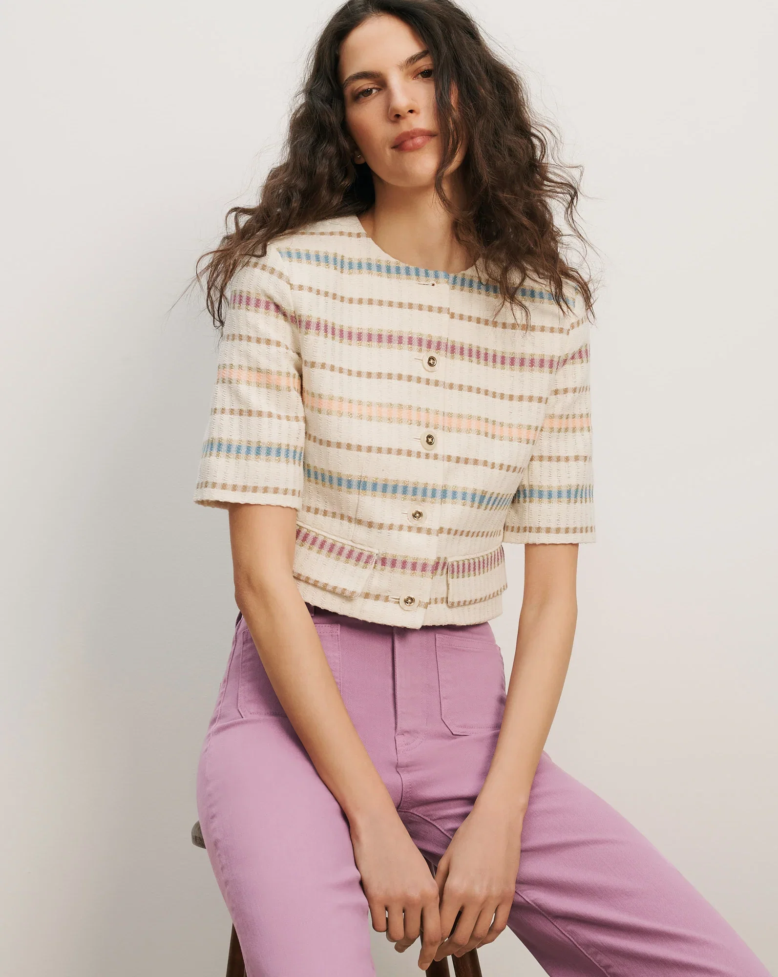 Image of Orville Striped Jacket