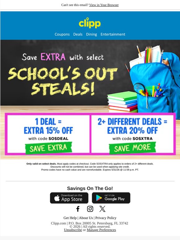 EXTRA 15-20% Off Inside!✏️