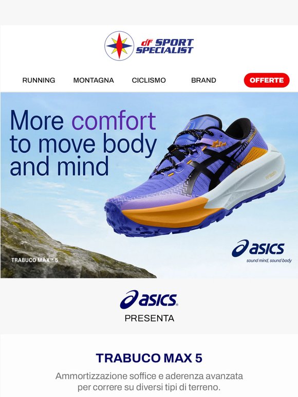 Scopri Asics Trabuco Max 5!