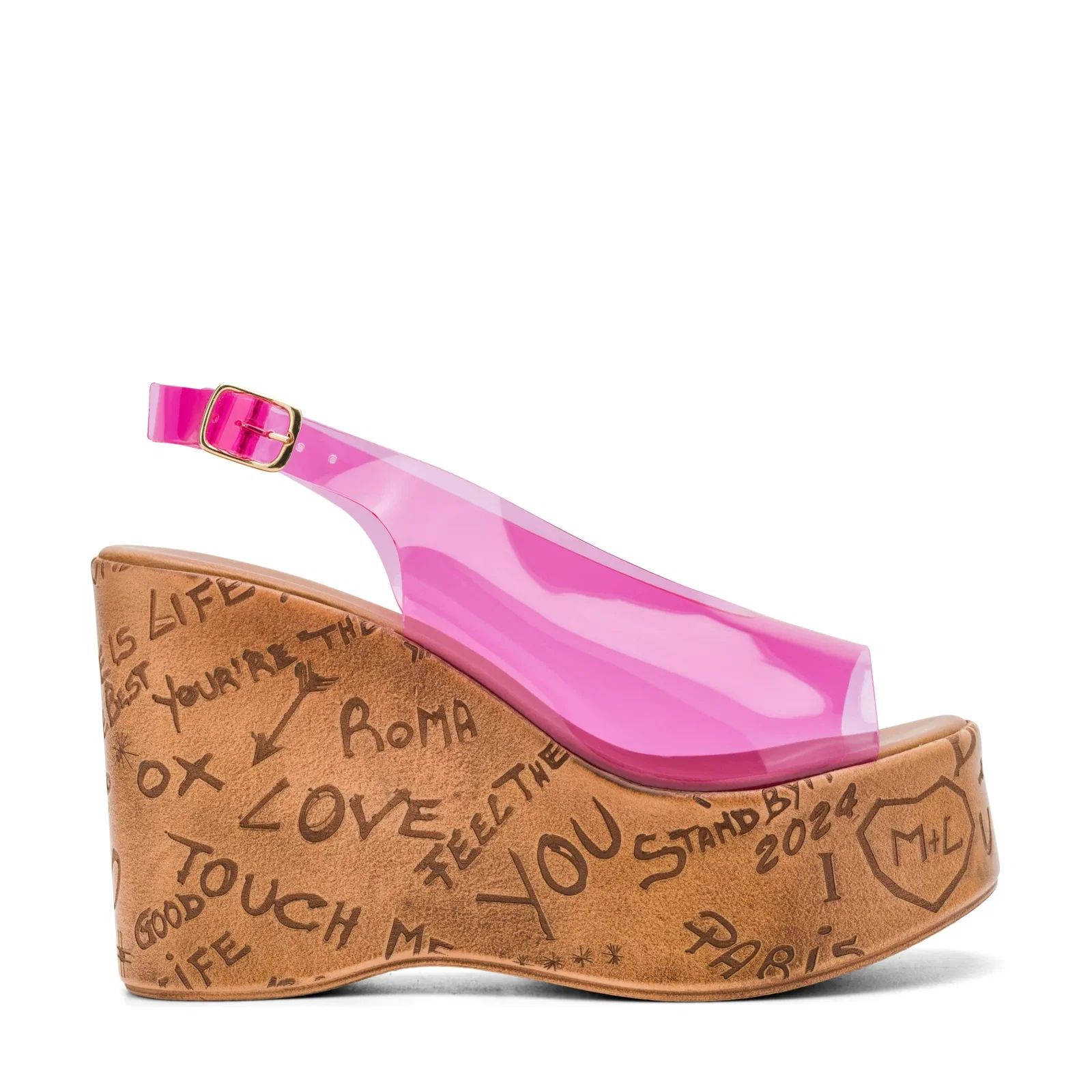 Image of Locela Slingback Platform Wedges