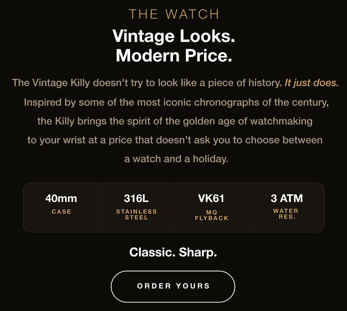 UNDONE - Urban Vintage Killy