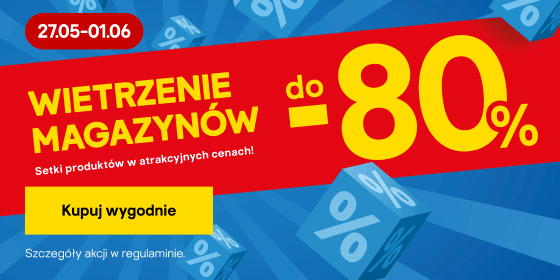 Wietrzenie magazynów do -80% | Setki produktów w atrakcyjnych cenach