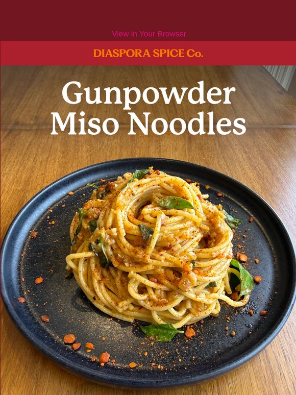 Padma’s! Gunpowder! Miso! Noodles!🍝