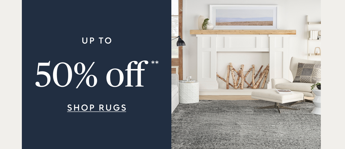 Rugs up to 50% off