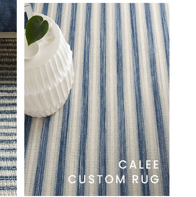 Shop Calee Striped Woven Wool Custom Rug