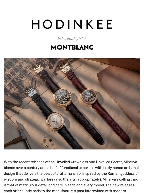 New Minerva Unveiled Releases Celebrate Horological History