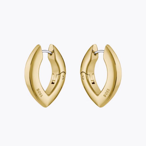 BOSS Women's Fiora Gold Tone Petal Earrings