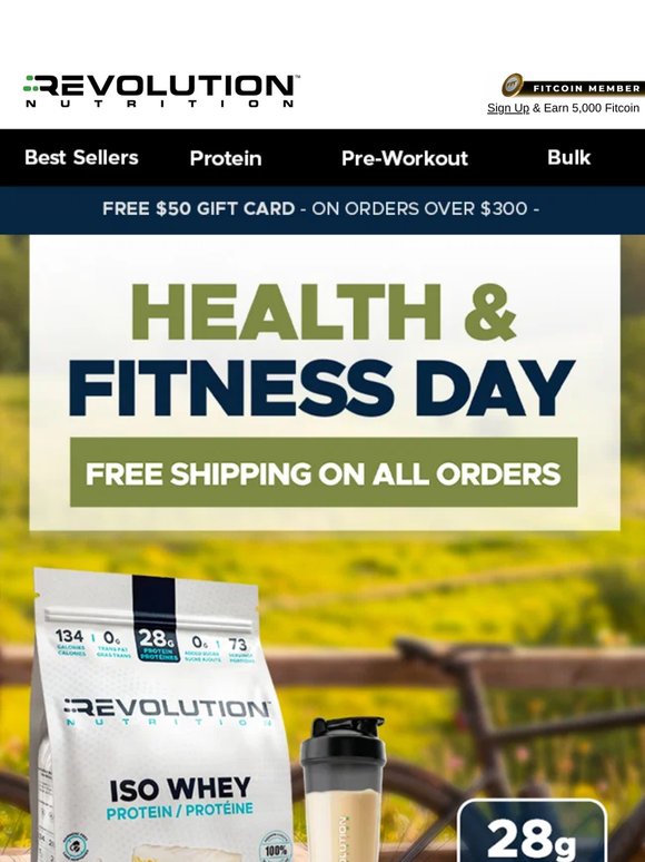 Fuel Better This Health & Fitness Day 🏋️‍♂️ ISO Whey Is Waiting