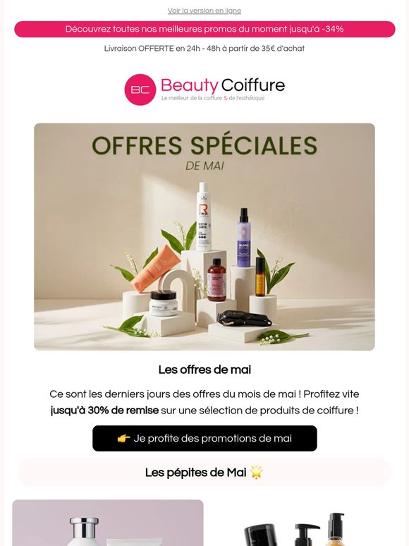 Derniers jours des offres de mai  !