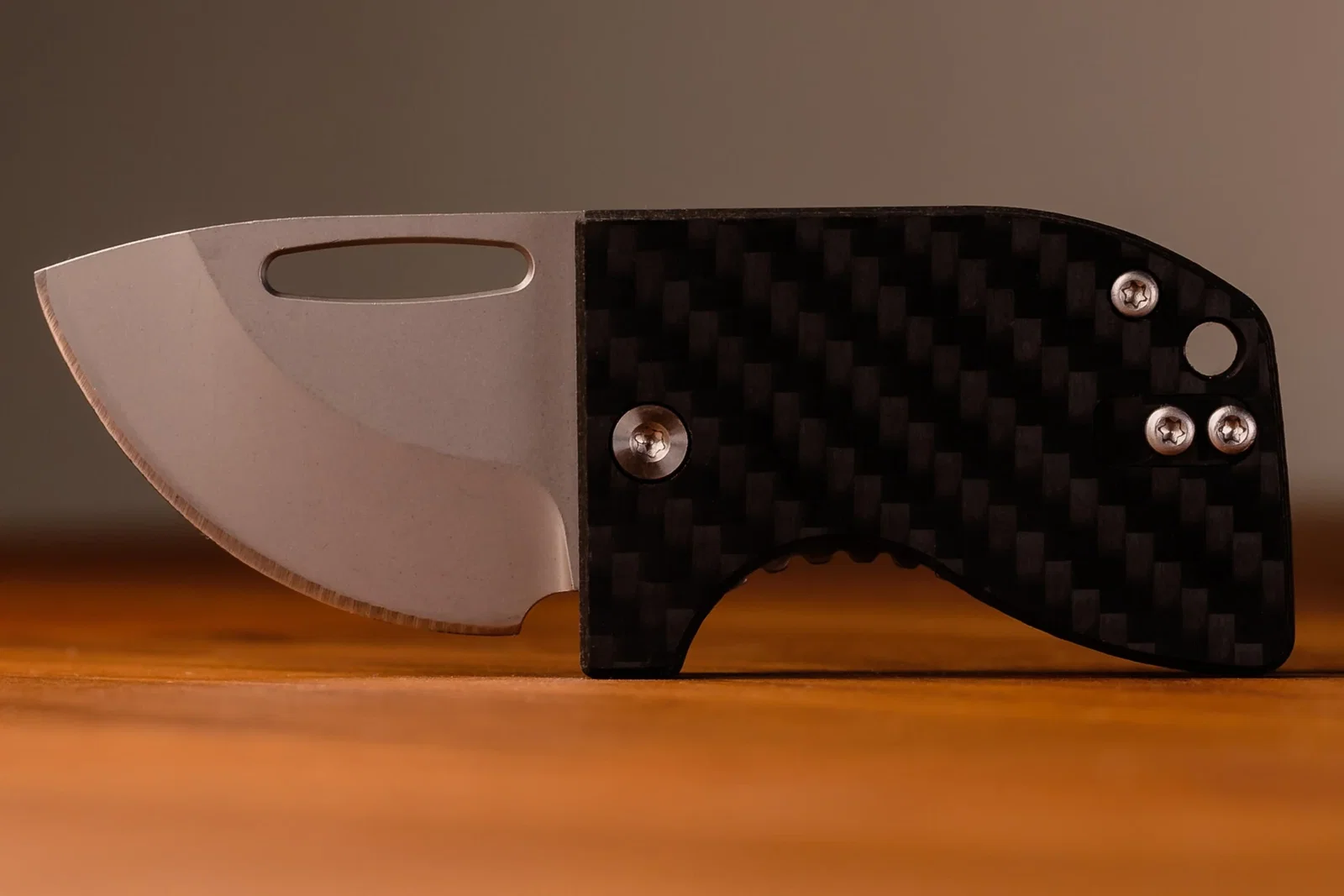 D2 Stub 2.0 Knife Titanium Frame Lock Carbon Fiber by Maratac