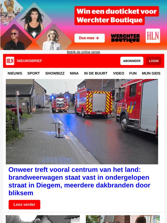 Onweer treft vooral centrum van het land: meerdere dakbranden door bliksem - Flitsfoto van vrouw met rollator gaat viraal - 300 mensen nemen afscheid van Arthur (12)