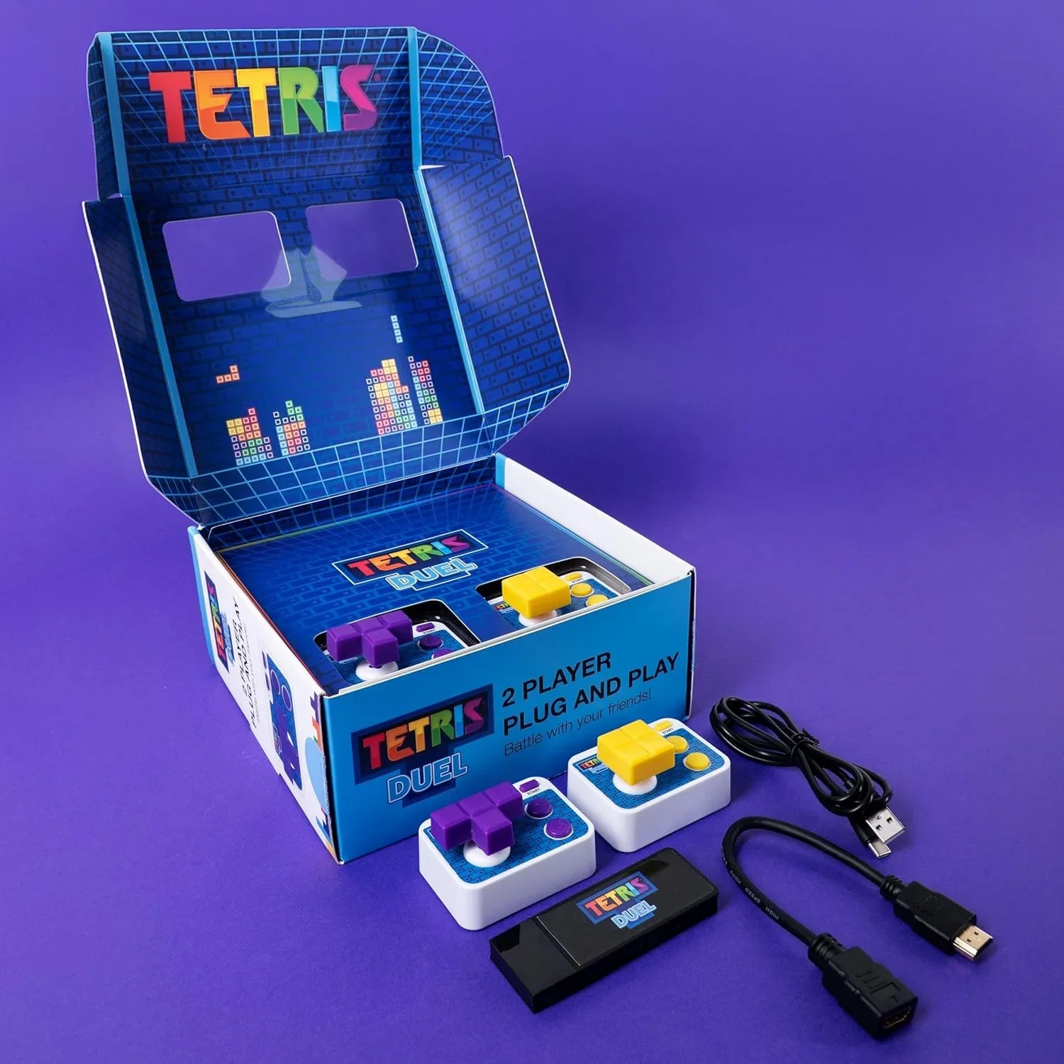 Tetris Duel Plug and Play Konsole - 2-Spieler-Duell