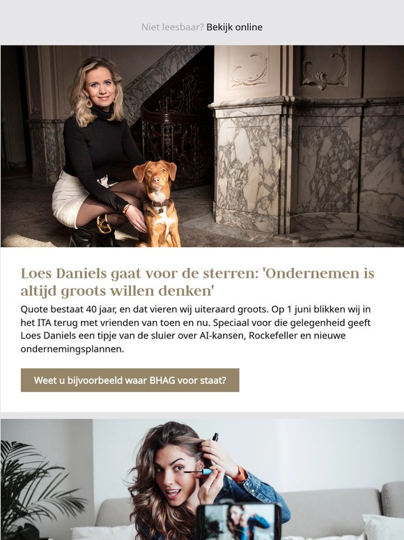 Miljoenenpanden van Sjan van Ettekoven onder de veilinghamer & Loes Daniels gaat voor de sterren: 'Ondernemen is altijd groots willen denken'