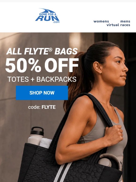 50% Off Elevated Bags for Runners