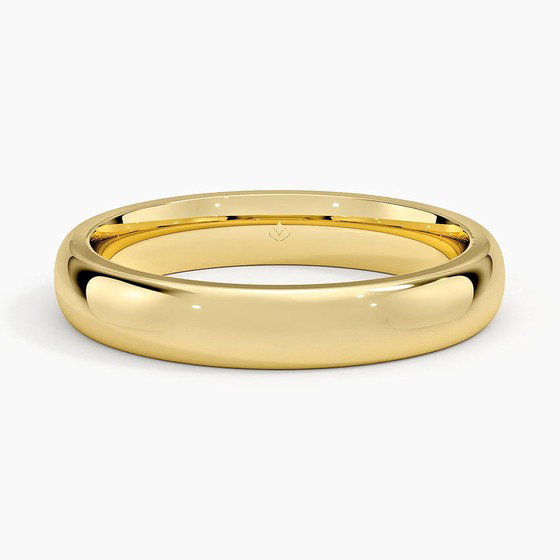 18K Yellow Gold 3.5mm Comfort Fit Wedding Ring