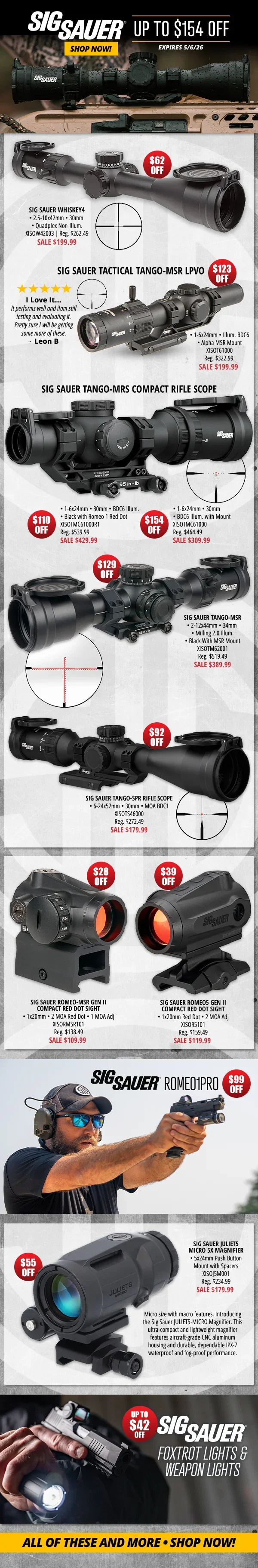 Up to $154 Off Sig Sauer!