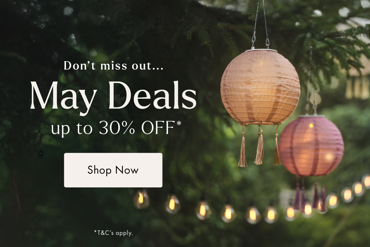 Up to 30% off May Deals