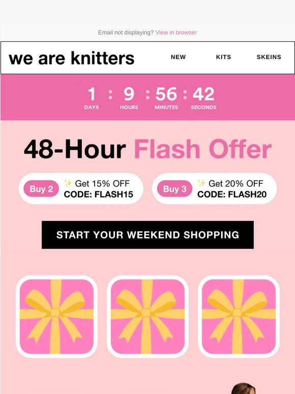 SITEWIDE: Your 48H Weekend Plans — Up to 20% Off 🧞‍♀️