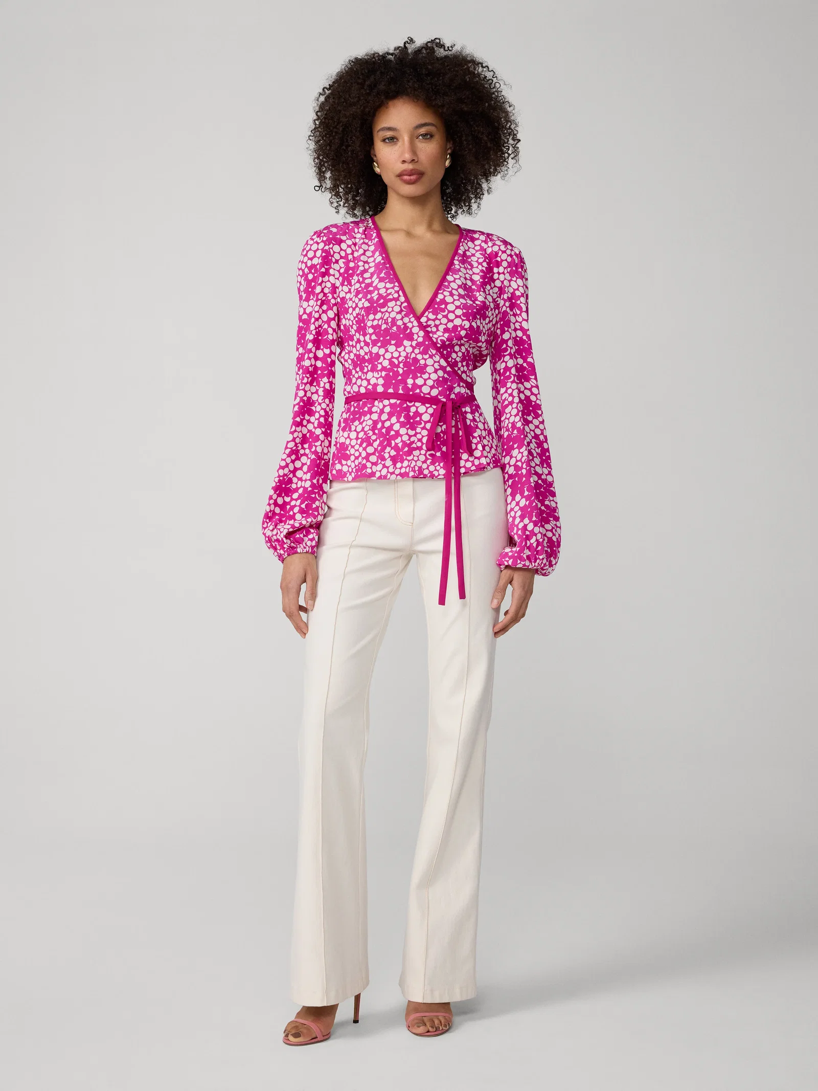 Image of Flora Wrap Top