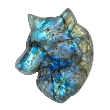 Labradorite Wolf Coin