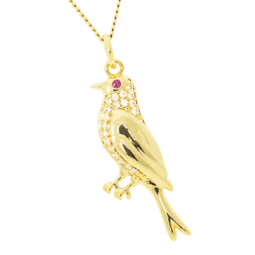 Gold Plated Bird Necklace
