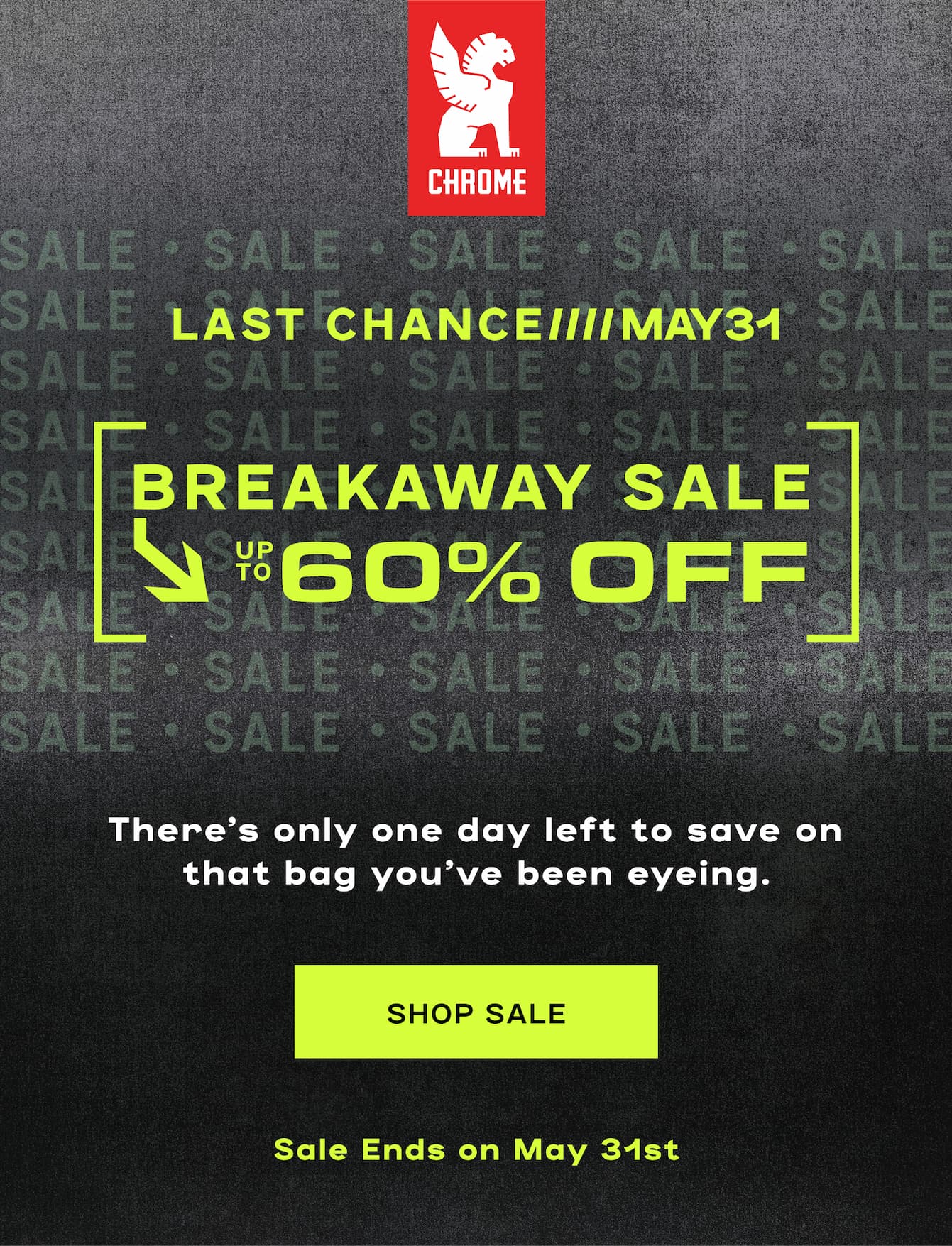 Up to 60% Off during the Breakaway Sale